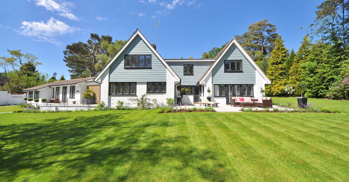 Large suburban lawn at a Campbelltown home